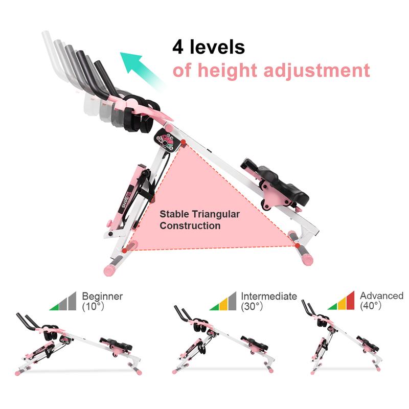Summer Turn-Up AB Core Trainer Pro: Tummy Workout & Full Body Conditioning ｜Foldable Abdominal Machine with Muscle Toning