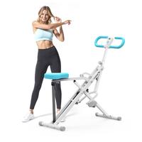 MERACH Squat Machine Glutes Workout Adjustable Resistance Foldable Exercise Equipment Leg Exercise Machine with 350lbs Weight Capacity, Rowing Machine