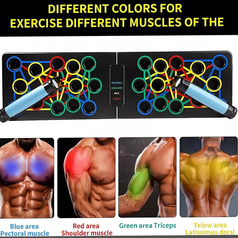 24 in1 Push Up Board Multifunctional Portable Fitness Workout Push-up
