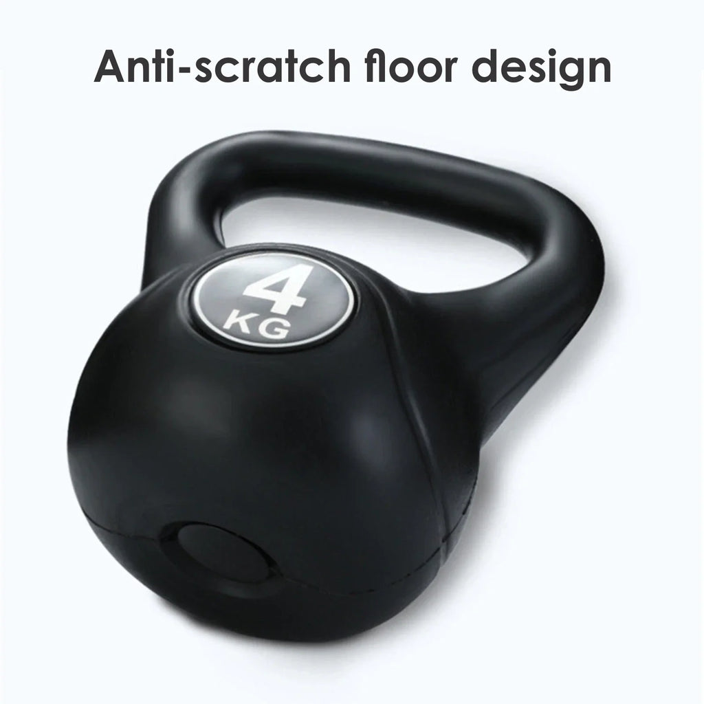 2-24kg Vinyl Kettlebell Weight Set Kettlebells Exercise Home Fitness Workout Gym