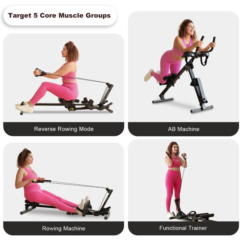 Summer Turn-Up AB Core Trainer Pro: Tummy Workout & Full Body Conditioning ｜Foldable Abdominal Machine with Muscle Toning